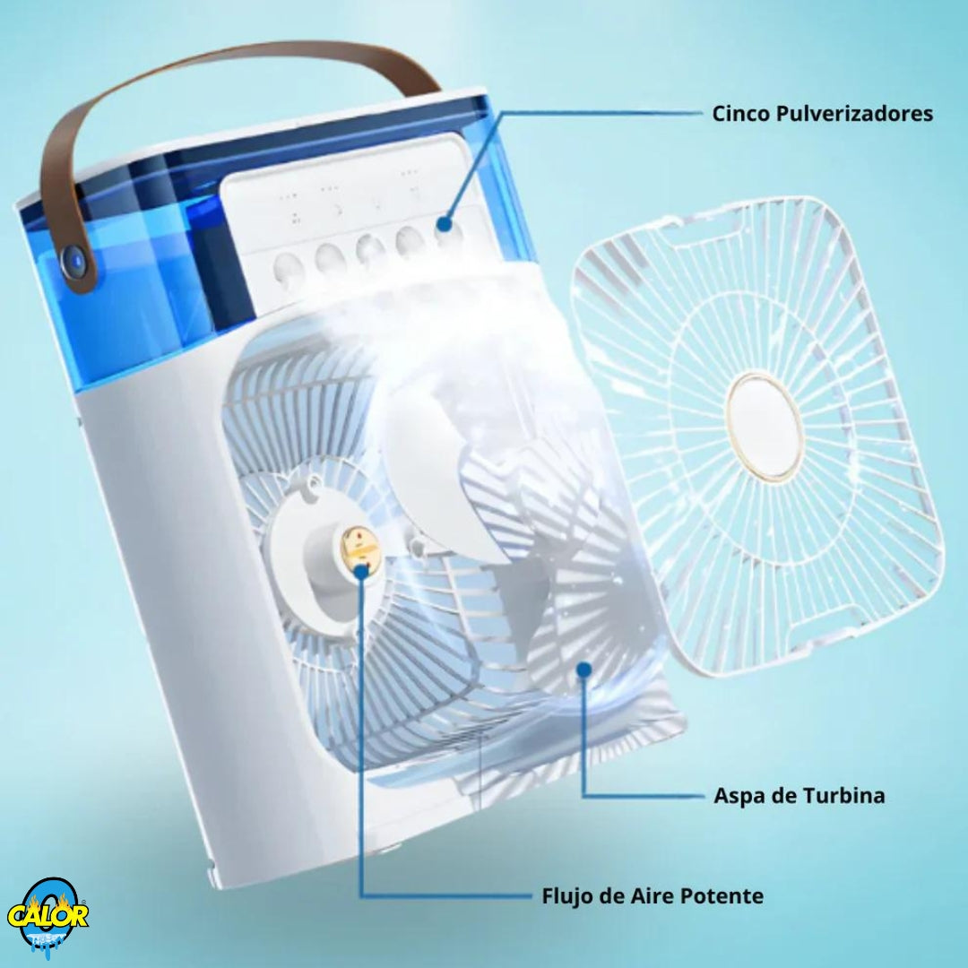 Air Calor™ - Ventilador Led Portátil Con Nebulizador